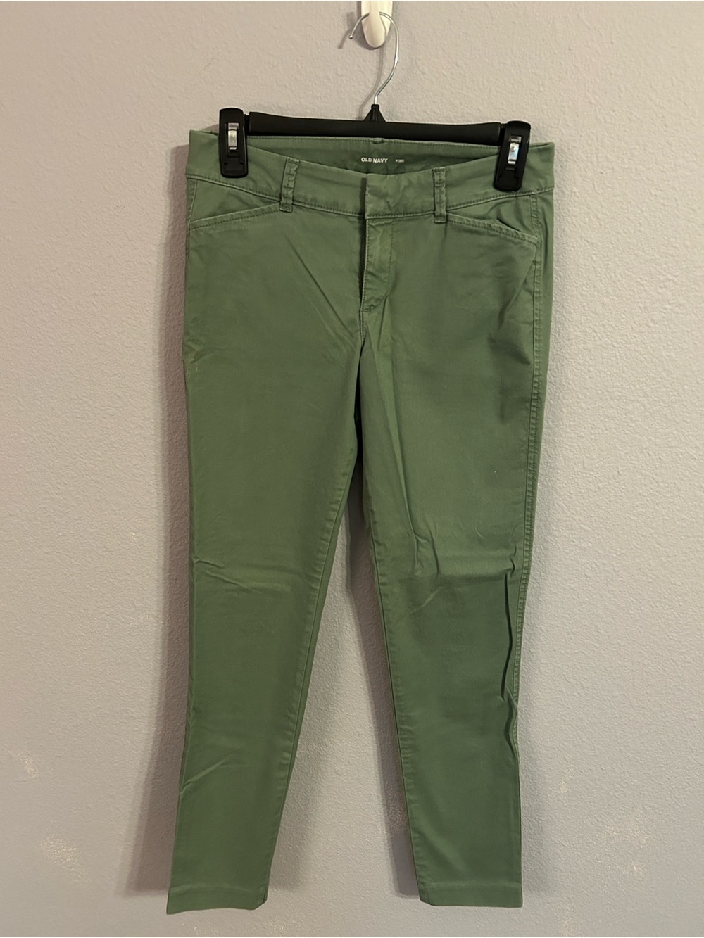 Old Navy Woman Forest Green Pixie Pants Trousers Size 0